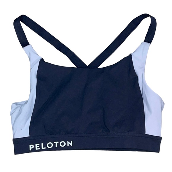 Peloton Together We Go Far Grey colour Block Sports Bra Size Small - Picture 4 of 8